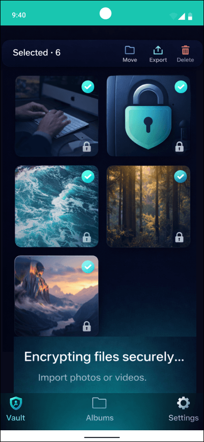 Hidra Vault iOS App Preview